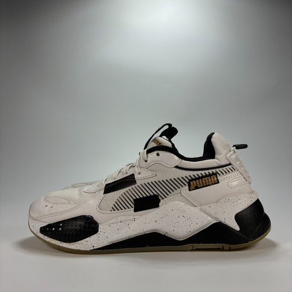 Puma RS-X Final Round Lace Up White Black Running Shoes 389823-01 Youth Size 6.5 - Picture 4 of 11